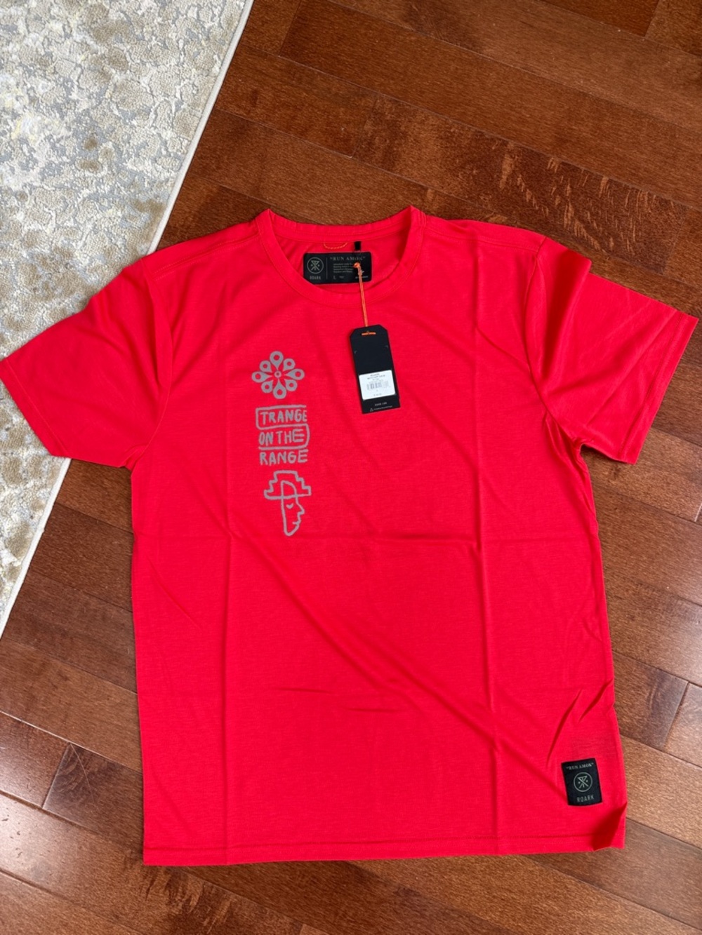 Roark T-Shirt. Vibrant Red. Large